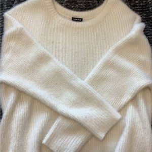 Torrid Ivory Fuzzy Cropped Sweater